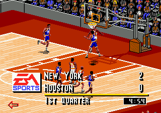 NBA Live 95 (USA, Europe) In game screenshot